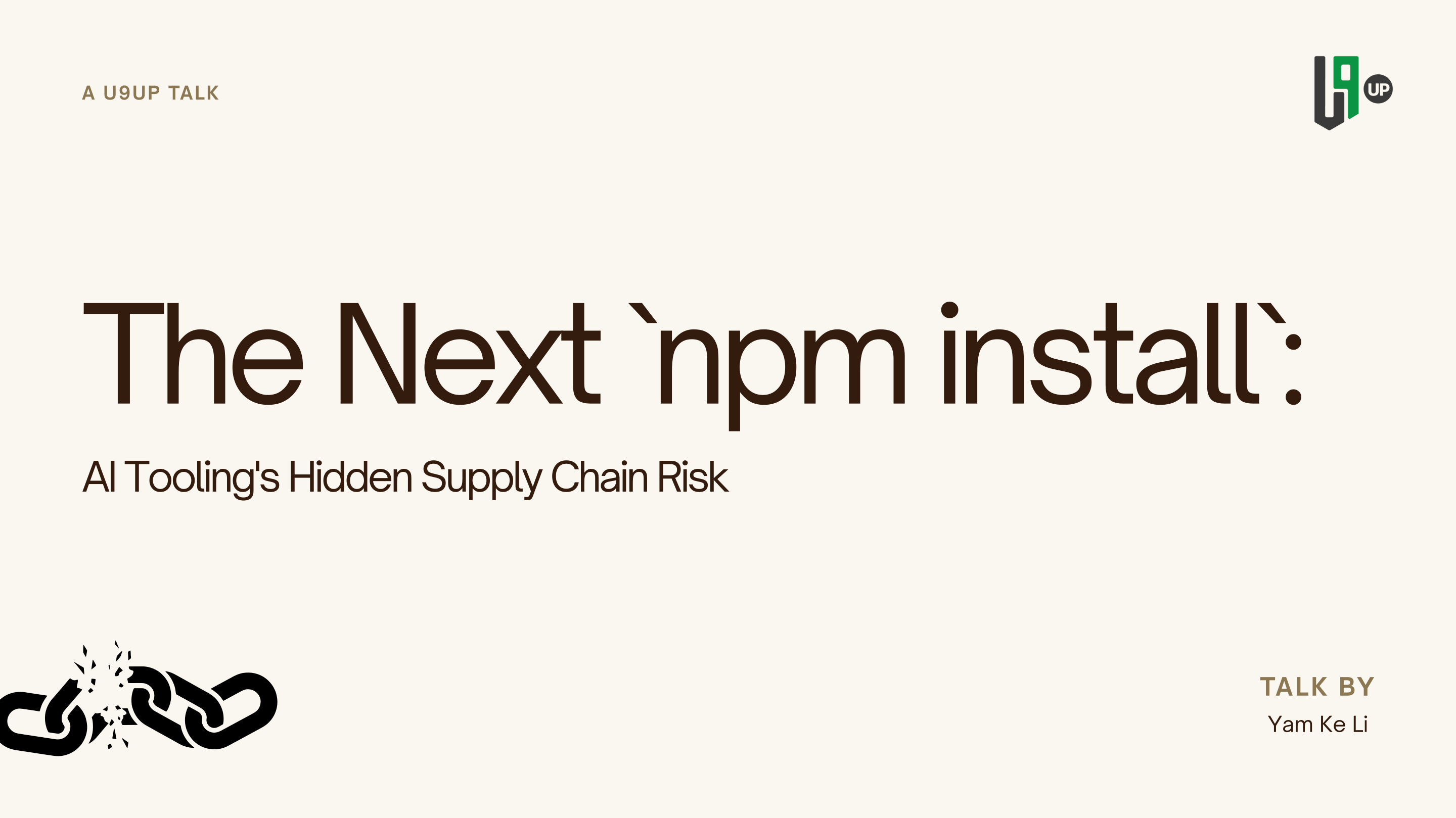 First page of The Next `npm install`: AI Tooling’s Hidden Supply Chain Risk